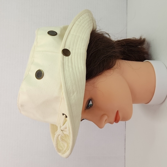 Misty Mountain Bosun White Canvas Outdoors Unisex Hat (XL) - Picture 3 of 14